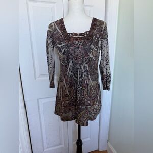 Y2K Energe by One World Top Grunge Y2K Ed Hardy Style